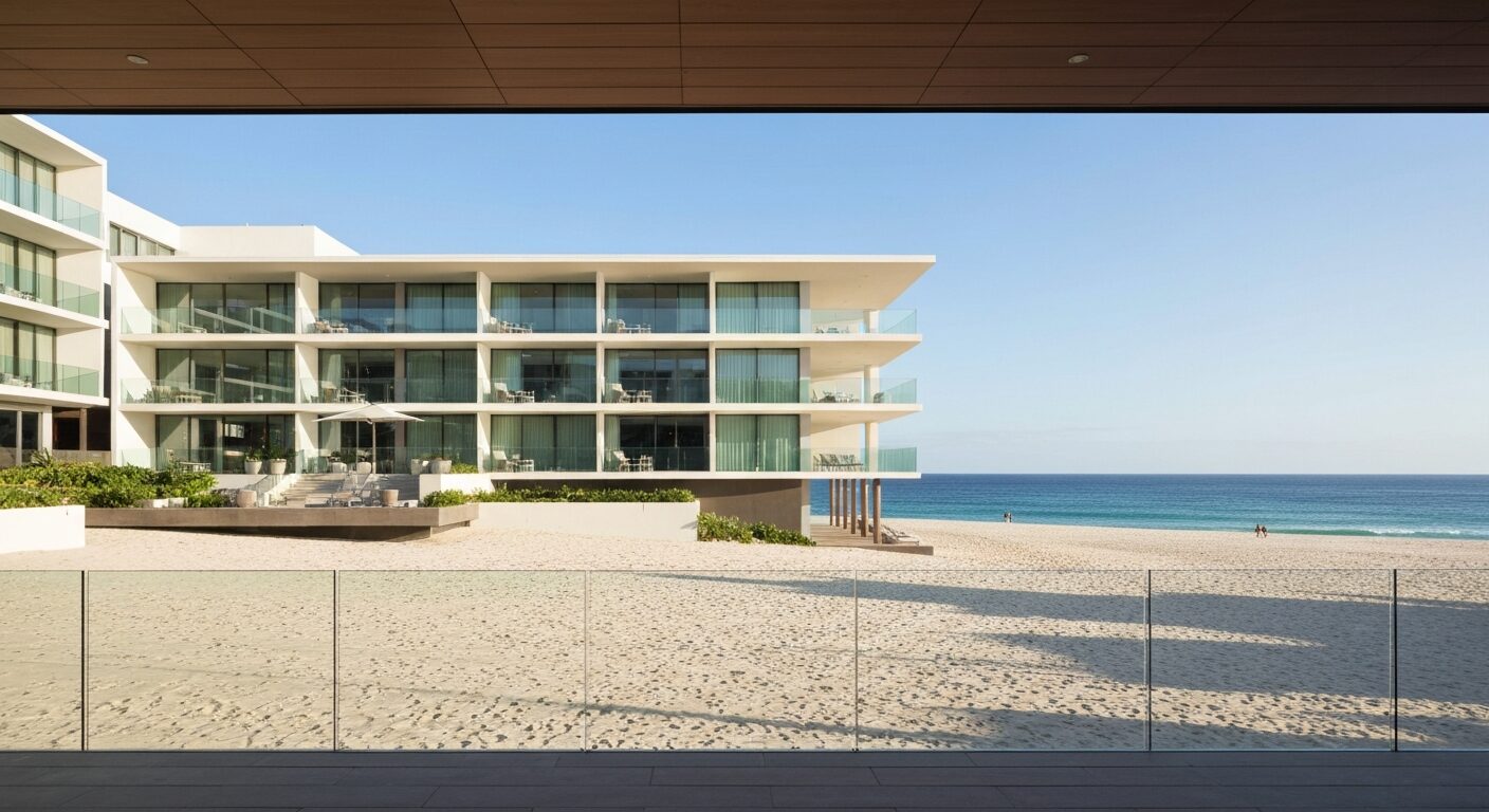 Exterior view of the new Avani Mooloolaba Beach Hotel on Queensland's Sunshine Coast.